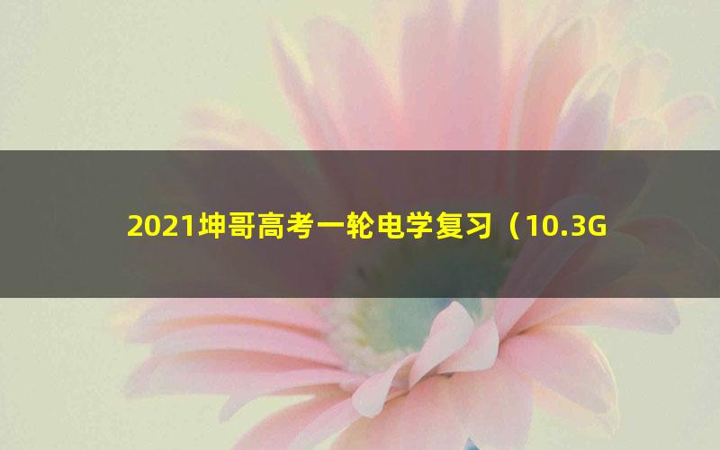 2021坤哥高考一轮电学复习(10.3G标清视频)