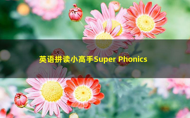 英语拼读小高手Super Phonics全套（1-3级）（音频+教材+练习册）