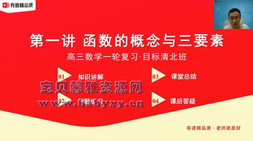 有道精品课2021高考王伟数学一轮清北班（17.1G高清视频）