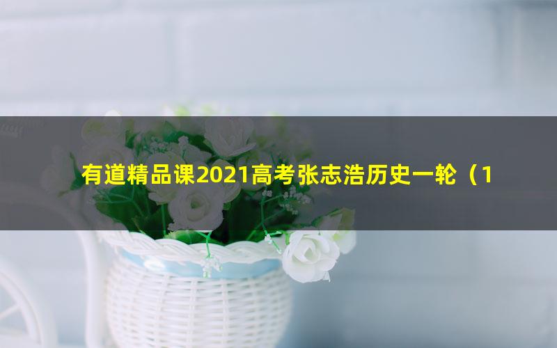 有道精品课2021高考张志浩历史一轮（15.0G高清视频）