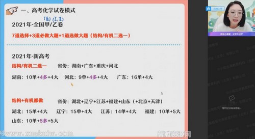 作业帮2022高考密训班简化学 