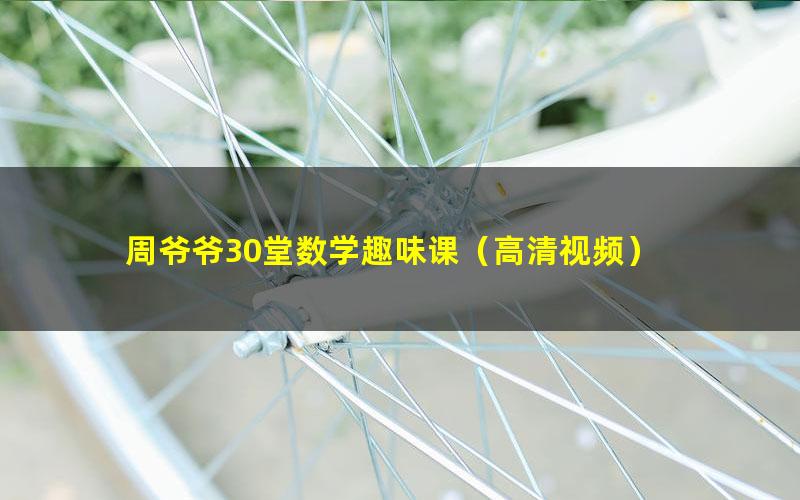 周爷爷30堂数学趣味课(高清视频)