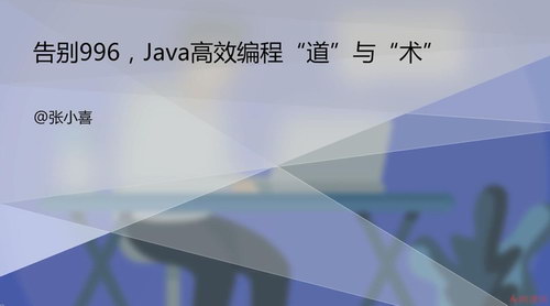 张小喜告别996 实现高效编程 减少开发压力 开启Java高效编程之门（完整版高清视频）