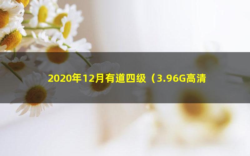 2020年12月有道四级（3.96G高清视频）