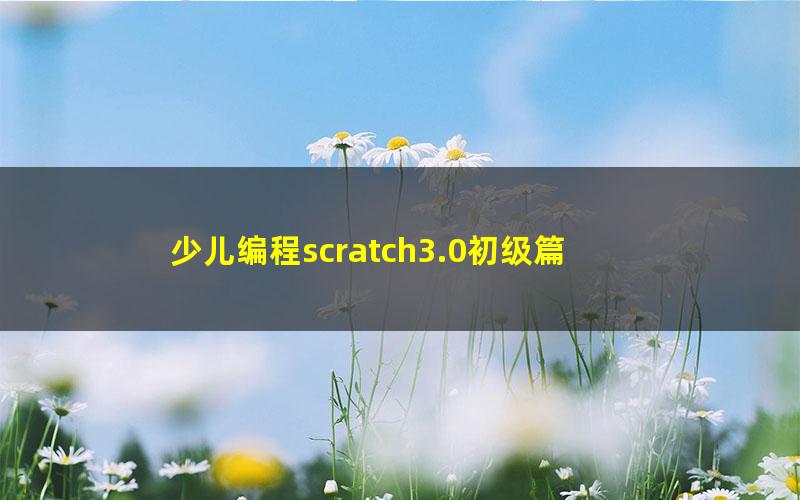 少儿编程scratch3.0初级篇 