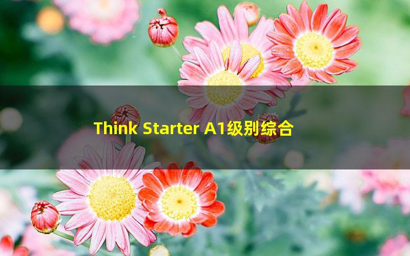 Think Starter A1级别综合主体课（英语）