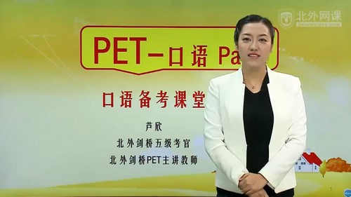 北外课程青少pet考官通关班（完结）（5.22G高清视频）