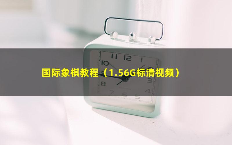 国际象棋教程(1.56G标清视频)