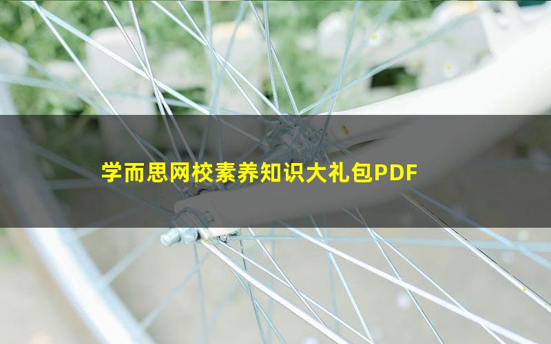 学而思网校素养知识大礼包PDF