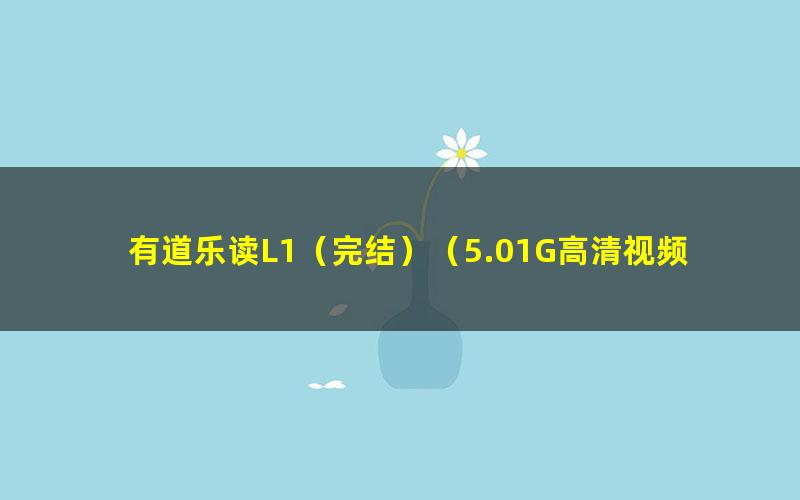 有道乐读L1（完结）（5.01G高清视频）