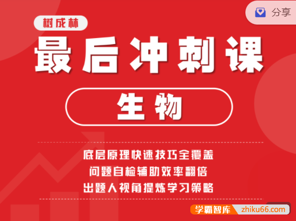 【树成林教育】2022树成林友祺老师高考生物最后冲刺课程-高中生物-第1张