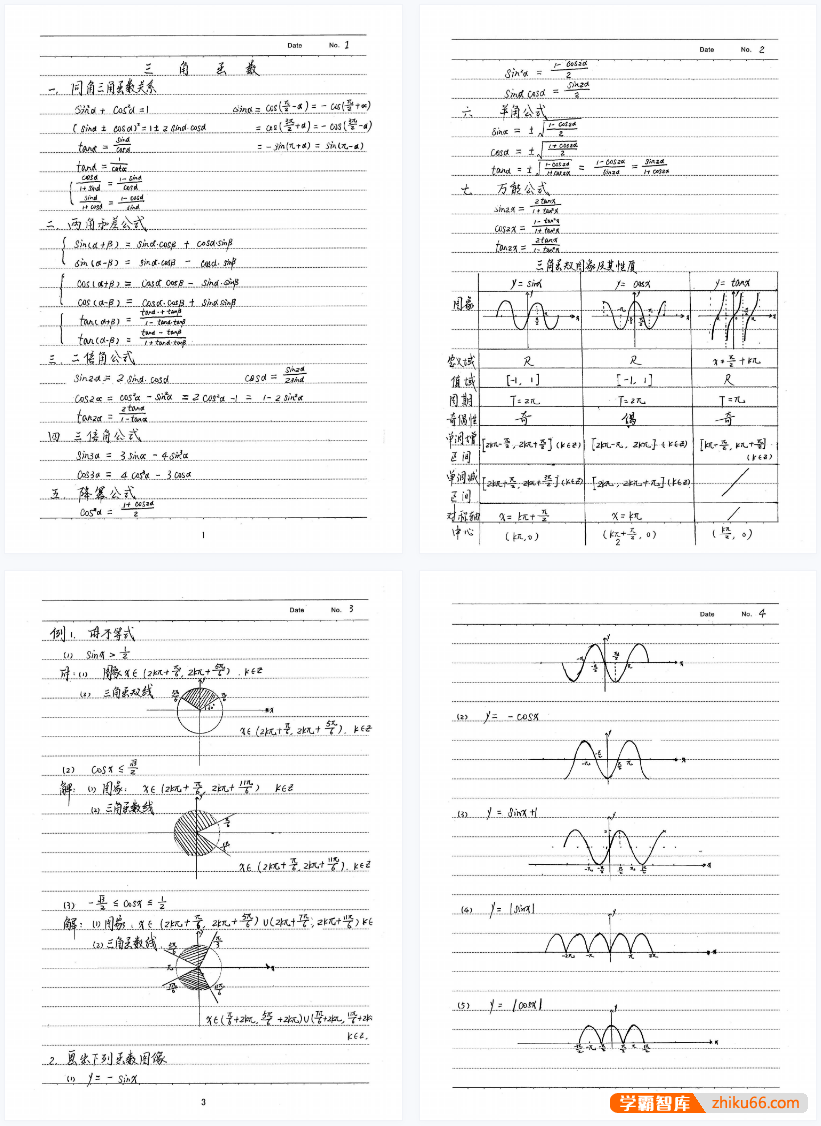 高中全科目衡水学霸笔记全手写高清电子版(文科)-高中综合-第2张