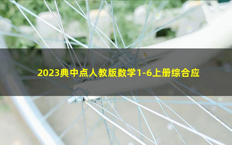 2023典中点人教版数学1-6上册综合应用创新题PDF电子版