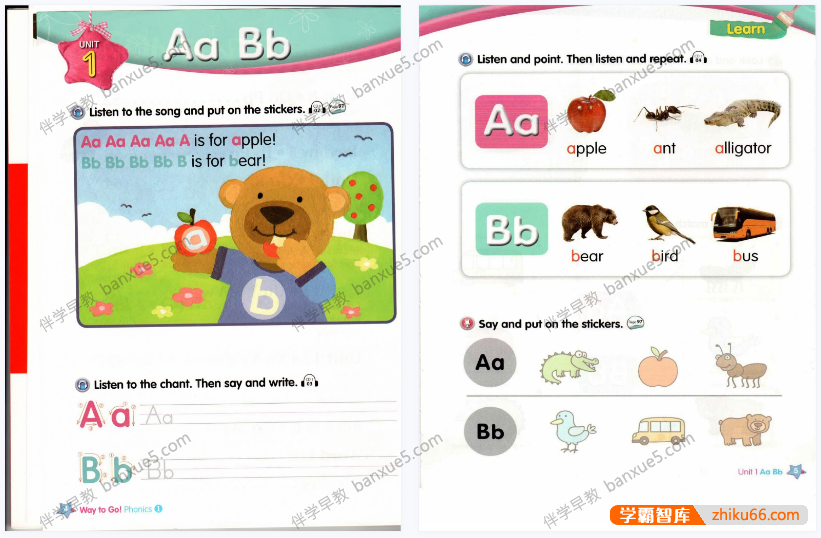 自然拼读教材《way to go phonics》1-5册PDF-小学英语-第2张