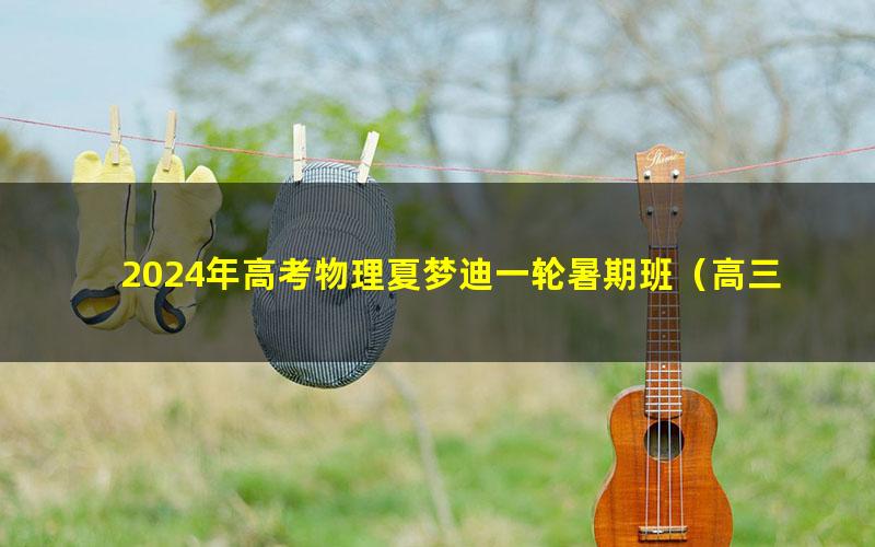 2024年高考物理夏梦迪一轮暑期班(高三)(52.5G高清视频)